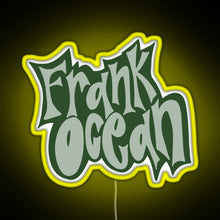Load image into Gallery viewer, frank ocean RGB neon sign yellow