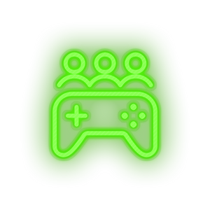 green game party video team controller led neon factory