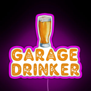 Garage Drinker RGB neon sign  pink