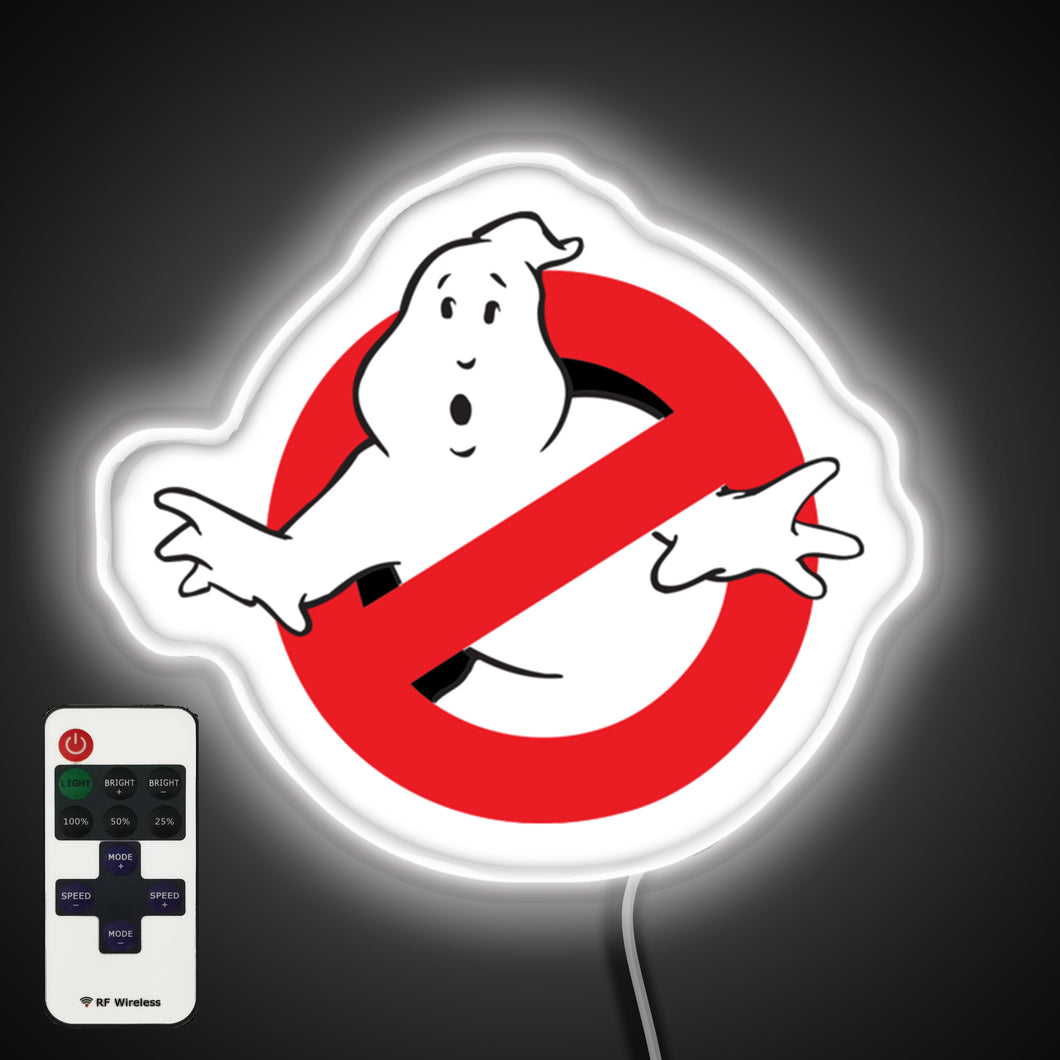 Ghostbuster white neon led