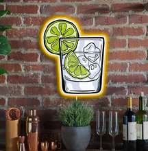 Load image into Gallery viewer, GIN AND TONIC ACRYLIC NEON LED SIGN