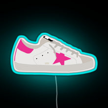 Load image into Gallery viewer, Golden Goose Sneaker RGB neon sign lightblue 