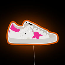 Load image into Gallery viewer, Golden Goose Sneaker RGB neon sign orange