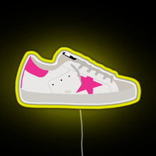 Load image into Gallery viewer, Golden Goose Sneaker RGB neon sign yellow