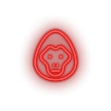 Load image into Gallery viewer, red gorilla led animal cartoon fauna gorilla herbivore monkey zoo neon factory