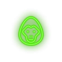 Load image into Gallery viewer, green gorilla led animal cartoon fauna gorilla herbivore monkey zoo neon factory