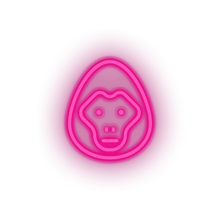 Load image into Gallery viewer, pink gorilla led animal cartoon fauna gorilla herbivore monkey zoo neon factory