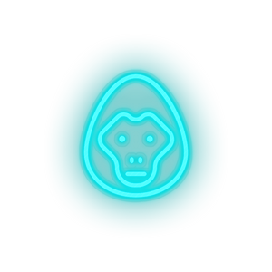 ice_blue gorilla led animal cartoon fauna gorilla herbivore monkey zoo neon factory