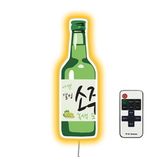 Load image into Gallery viewer, Green Grape Soju Bar Neon Sign