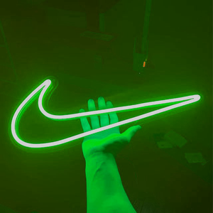 Neon green 2025 nike logo