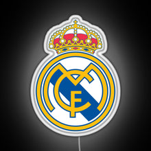 Load image into Gallery viewer, Hala Madrid RGB neon sign white 