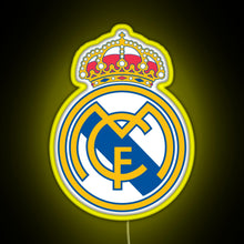 Load image into Gallery viewer, Hala Madrid RGB neon sign yellow