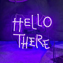 Load image into Gallery viewer, Hello there hell there neon sign