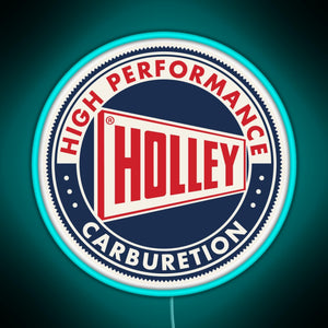Holley High Performance Carburetion RGB neon sign lightblue 