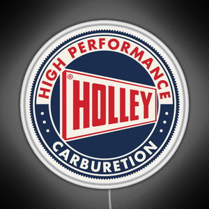 Holley High Performance Carburetion RGB neon sign white 