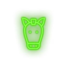 Load image into Gallery viewer, horse Animal cartoon farm fauna herbivore horse zoo Neon led factory