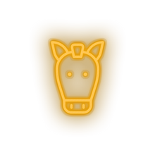 Load image into Gallery viewer, warm_white horse led animal cartoon farm fauna herbivore horse zoo neon factory