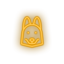 Load image into Gallery viewer, warm_white husky_dog led animal carnivore cartoon fauna husky dog pet zoo neon factory