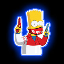 Load image into Gallery viewer, Hypebeast bart simpson neon sign