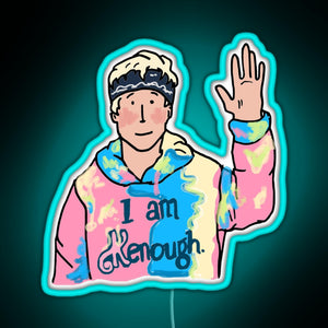 I am Kenough RGB neon sign lightblue 