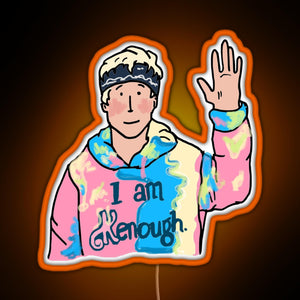 I am Kenough RGB neon sign orange