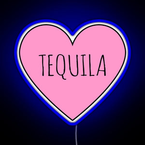 I Love Tequila RGB neon sign blue