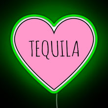 Load image into Gallery viewer, I Love Tequila RGB neon sign green