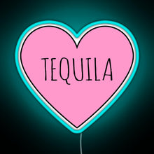 Load image into Gallery viewer, I Love Tequila RGB neon sign lightblue 