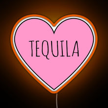 Load image into Gallery viewer, I Love Tequila RGB neon sign orange