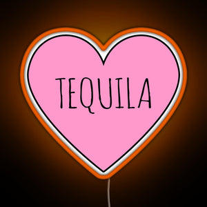 I Love Tequila RGB neon sign orange