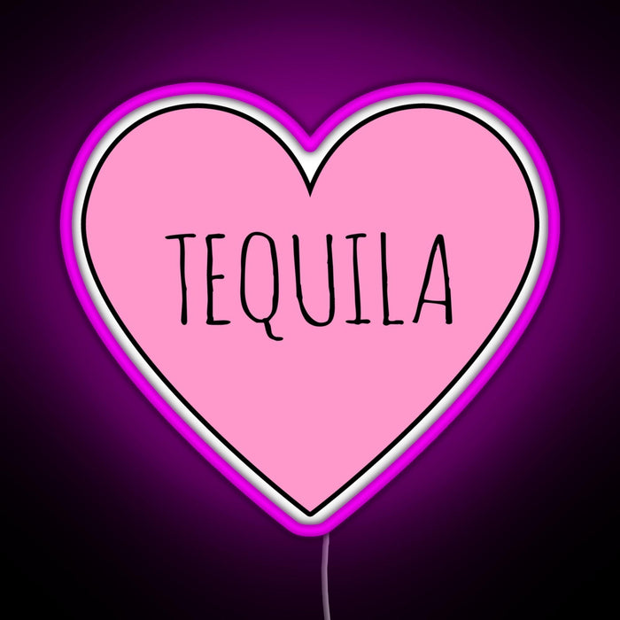 I Love Tequila RGB neon sign  pink