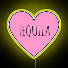 Load image into Gallery viewer, I Love Tequila RGB neon sign yellow
