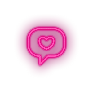 pink i_love_you led bubble heart I love you love relationship romance valentine day neon factory