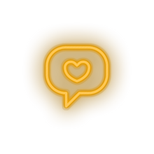 Load image into Gallery viewer, warm_white i_love_you led bubble heart I love you love relationship romance valentine day neon factory