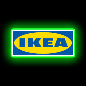 IKEA logo neon sign
