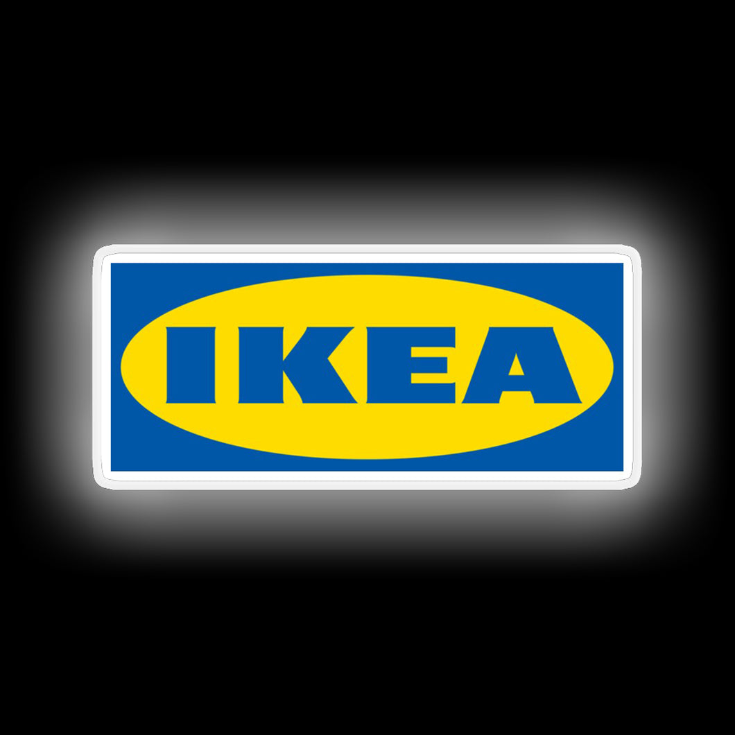 IKEA logo illuminated sign