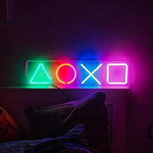 playstation neon sign