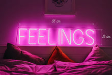 Load image into Gallery viewer, FEELINGS Neon sign