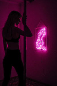 Sexy girl led sign