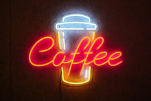 Load image into Gallery viewer, Coffee cup neon sign