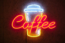 Load image into Gallery viewer, cafe neon sign
