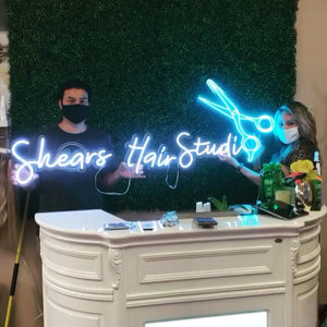 hair salon custom neon sign