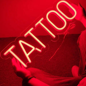 Tattoo shop neon sign