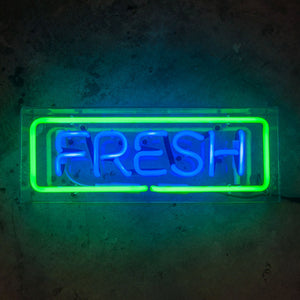 Neon Sign FRESH in Acrylic Box