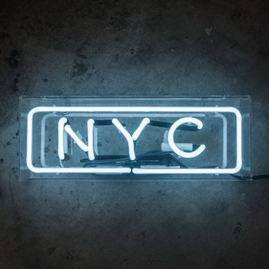 Neon Sign NYC in Acrylic Box