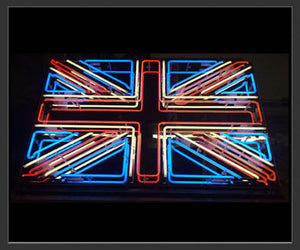 Custom Neon Sign Union Jack British Flag 26"x20" Luxury home office light art England wall Decor