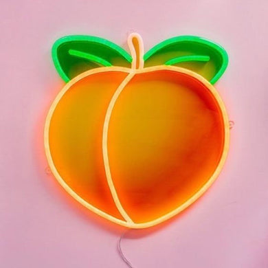 Fruit Neon Sign Peach Banana Strawberry Watermelon Neon Light Emoji Neon Sign
