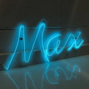 Personalised Neon Sign, Handmade Neon EL Wire Art, Neon Wall Art, Any Name Neon Sign, Neon Sign, Bespoke Neon Light, Custom Neon Sign