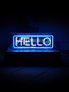 Neon Light Box 'HELLO' 13