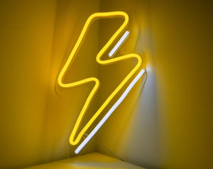 Bolt Neon Sign, Bolt Light, Bolt Art, Neon For Home, Bolt, Bolt Wall Art, Bolt Decor, Light Up Bolt, LED Bolt